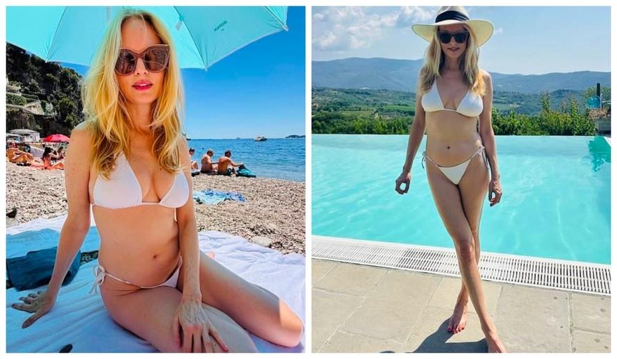 Heather Graham, atriz de 'Se Beber, Não Case!', encanta fãs com cliques de biquíni às vésperas de estrear série premiada