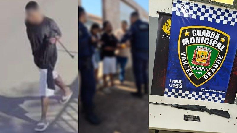 Homem é detido após denúncia de disparos com espingarda de pressão em VG
