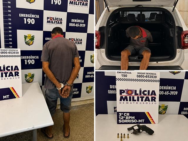 Homem é preso após tentar atirar em dono de restaurante por não querer pagar cervejas que ele bebeu