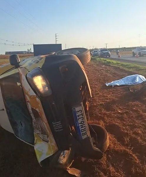 Homem morre após batida entre bicicleta elétrica e Fiorino na BR-364