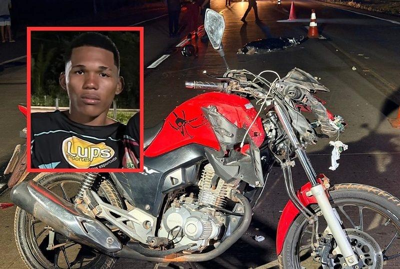 Motociclista de 19 anos morre em colisão com boi na BR-163