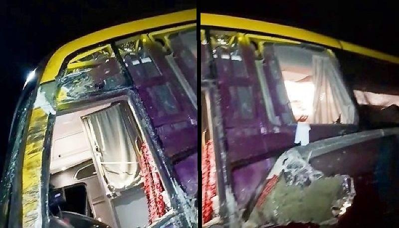 Ônibus com pacientes se envolve em acidente com caminhão em Diamantino