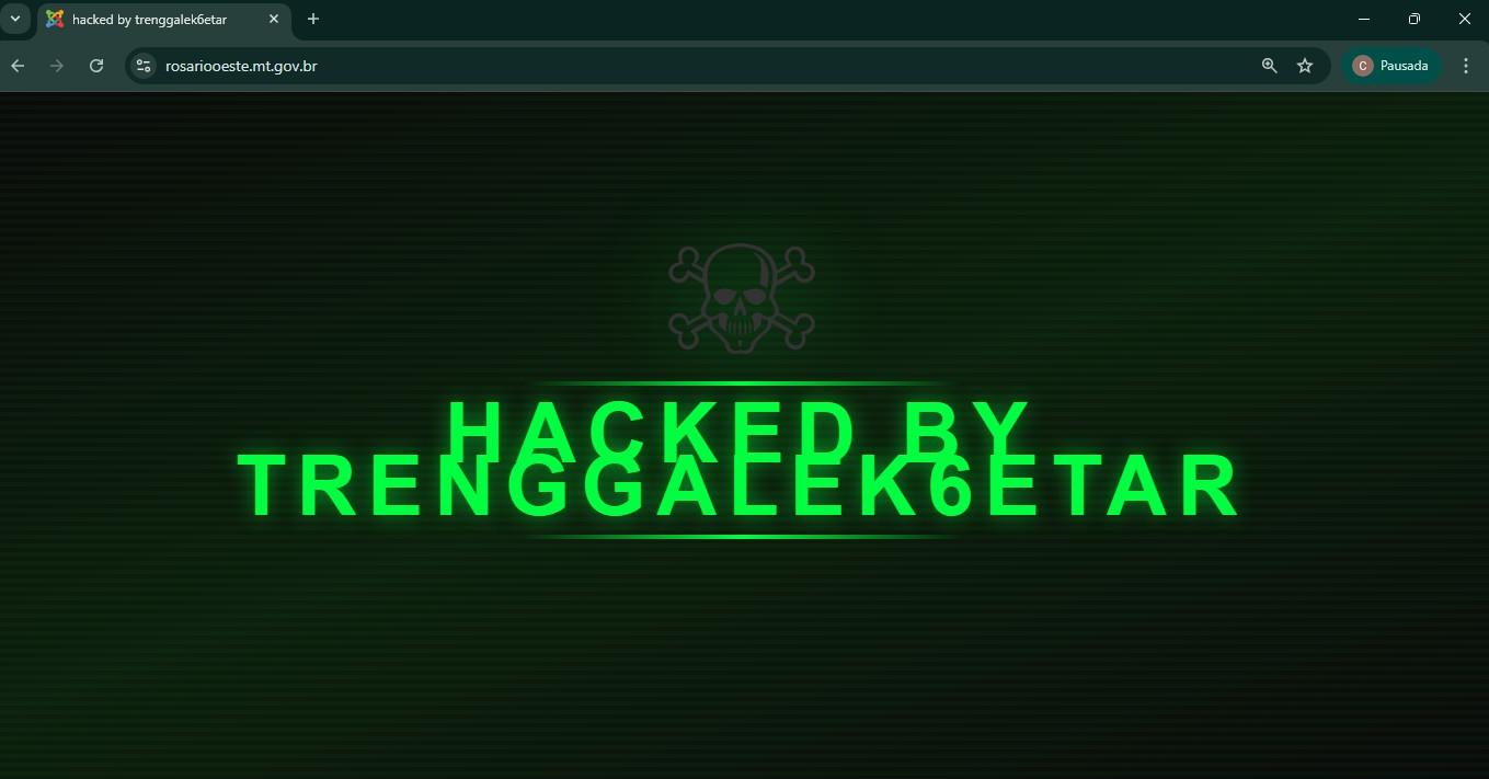 Site da Prefeitura de Rosário Oeste é Hackeado: Mensagem de Defacement Assusta Moradores na Manhã de Sexta (03/07)