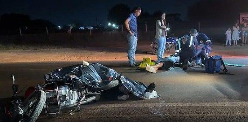 Soldado do Exército e jovem morrem após motos baterem de frente em ultrapassagem em Tangará