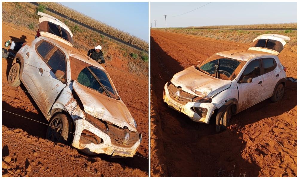 Susto na MT-480: Animal Invade Rodovia e Provoca Capotamento de Veículo a Caminho de Tangará da Serra