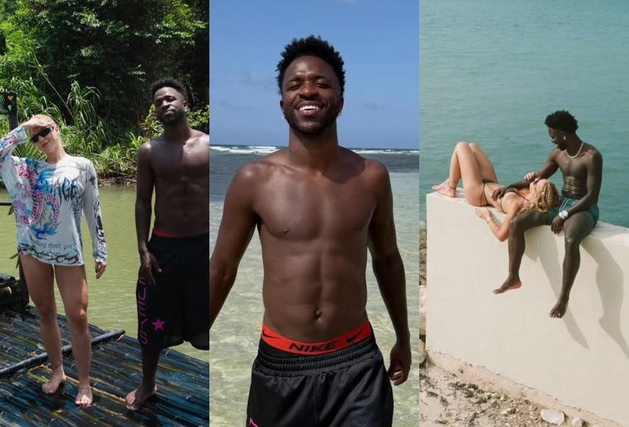 Vini Jr. muda o visual e curte romance com Virginia na Jamaica