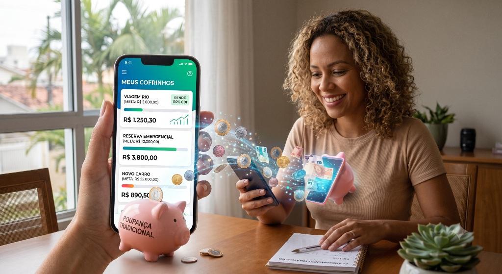 Adeus, Poupança: Cofrinhos Digitais Rendem Mais e Viram Nova Febre no Brasil