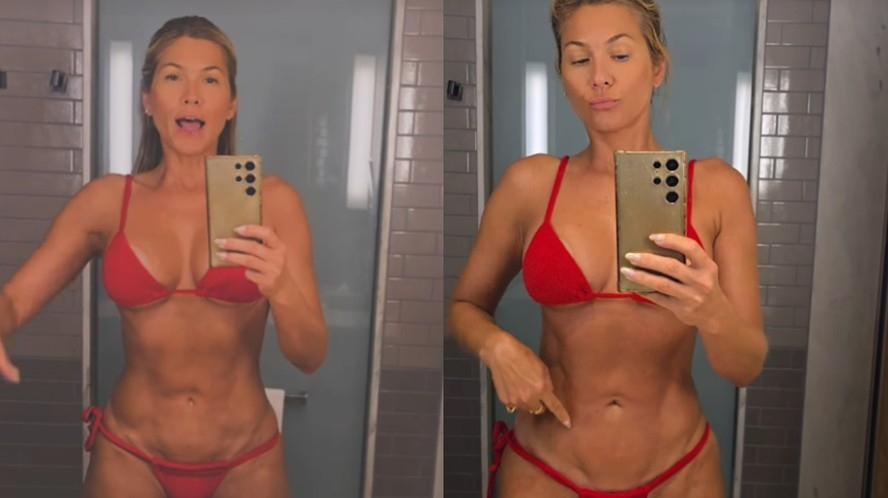 Após sessão de drenagem, Livia Andrade mostra resultado em antes e depois: 