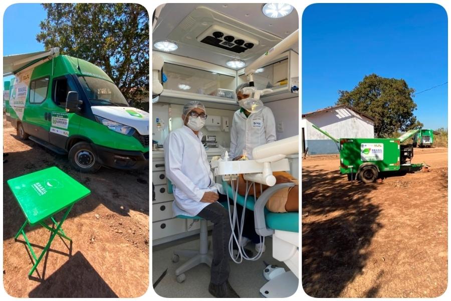 Atendimento odontológico móvel chega aos moradores do Bauxi em Rosário Oeste