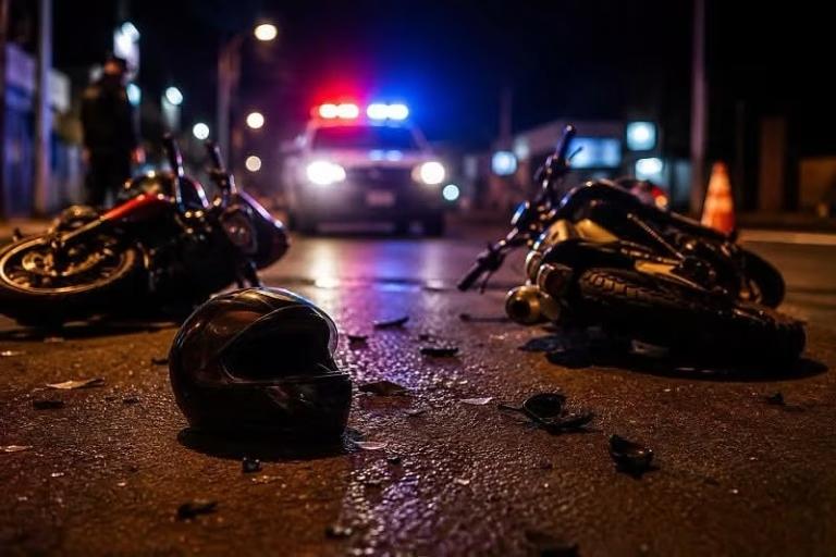 Condutor sem CNH e com sinais de embriaguez foge após acidente com duas motos em Arenápolis