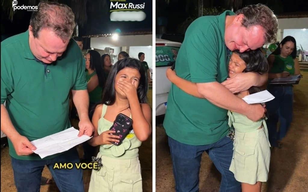 Encontro com eleitora mirim marca agenda de Max Russi em Jangada