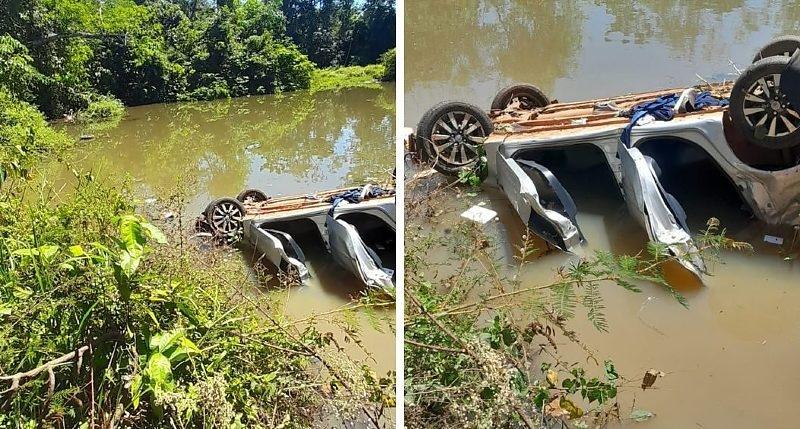 Homem de 33 anos morre após carro sair da MT-322 e cair em lagoa