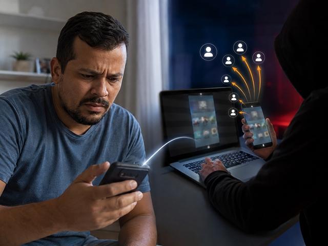 Homem tem celular invadido após compartilhar tela com falso representante da OLX; criminosos pedem PIX a contatos