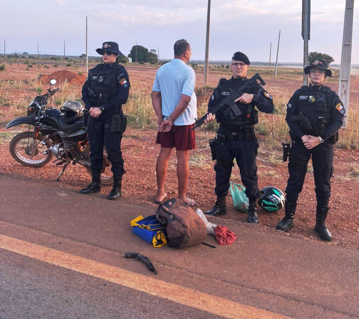 Idoso é detido pela PM, por porte ilegal de arma de fogo em Nortelândia 
