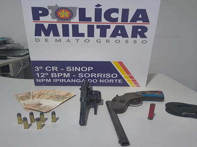 Ipiranga do Norte: Homem ameaça ex-mulher, aponta garrucha para policiais e é baleado