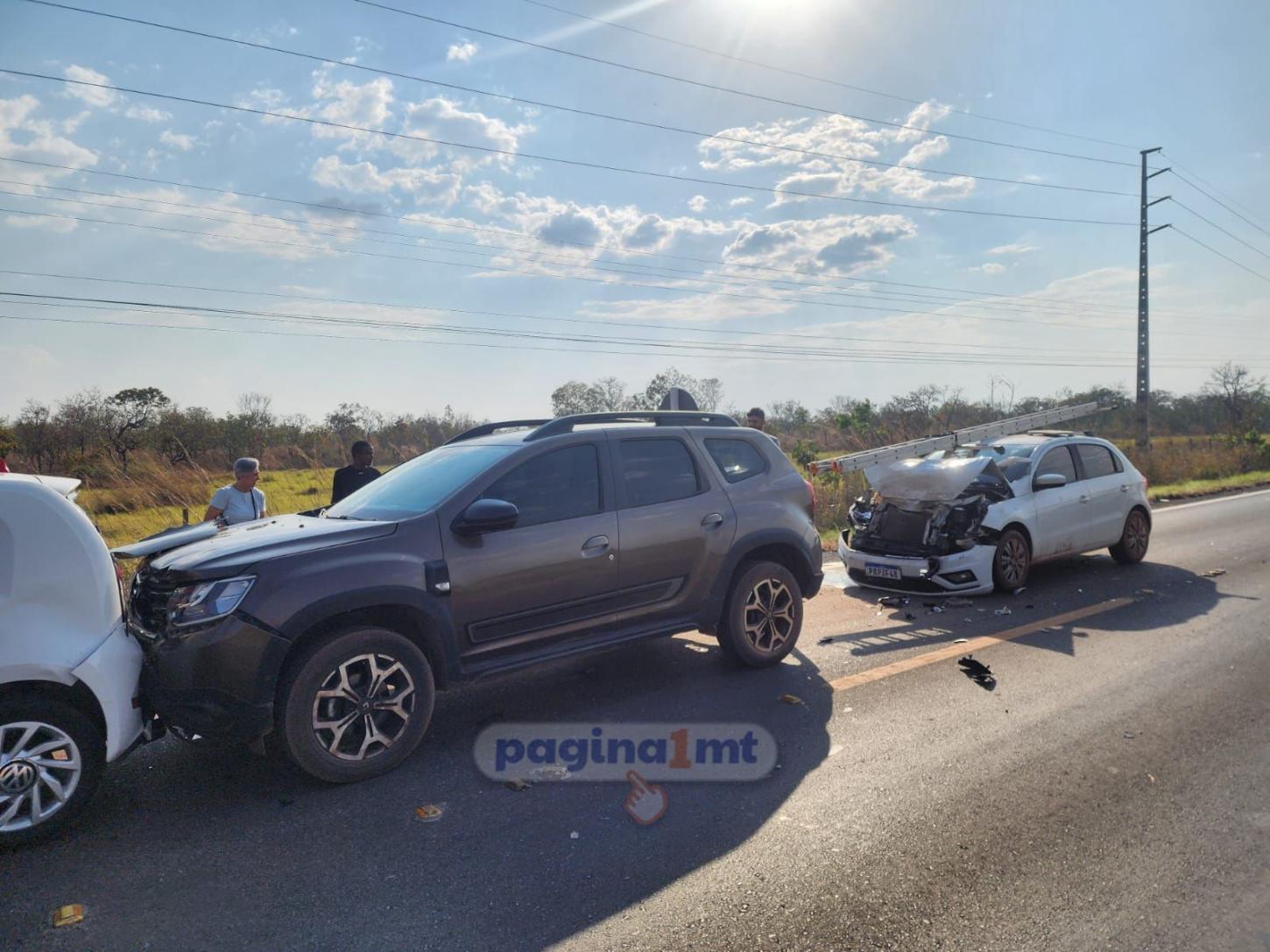 Motorista embriagado causou engavetamento com 4 carros na Rodovia MT-010 em Cuiabá