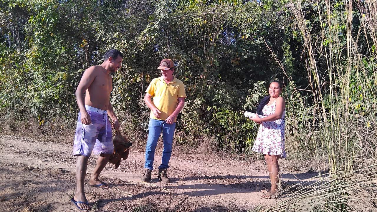 Prefeito Mariano Balabam na Zona Rural de Rosário Oeste