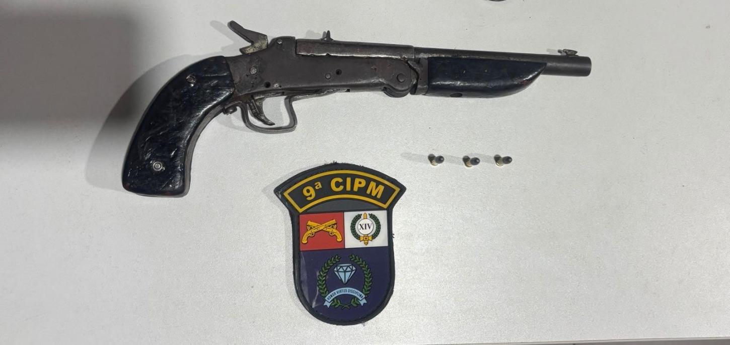 Idoso é detido por porte ilegal de arma de fogo em Nortelândia pela PM