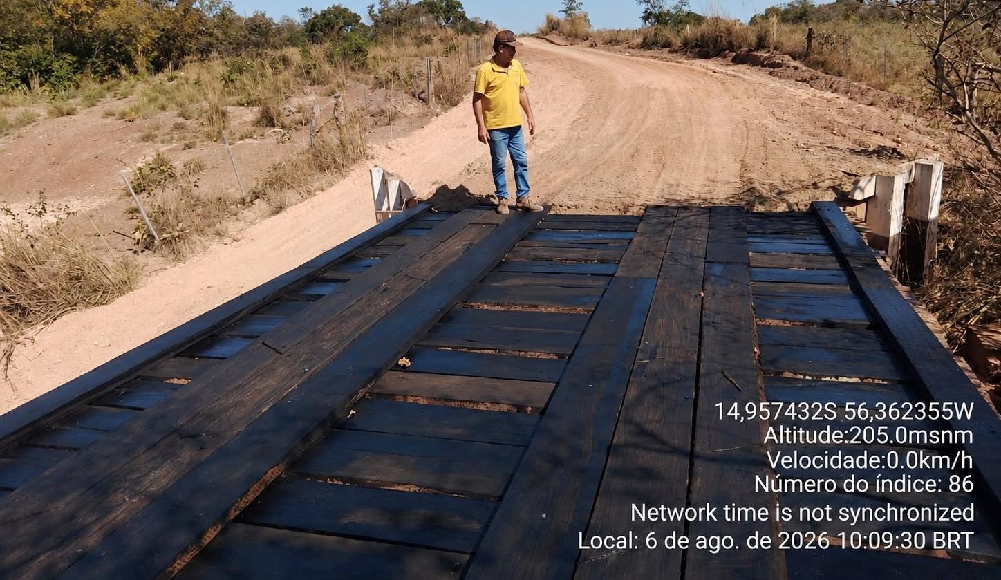 Prefeitura de Rosário Oeste entrega nova ponte na Comunidade do Ivo