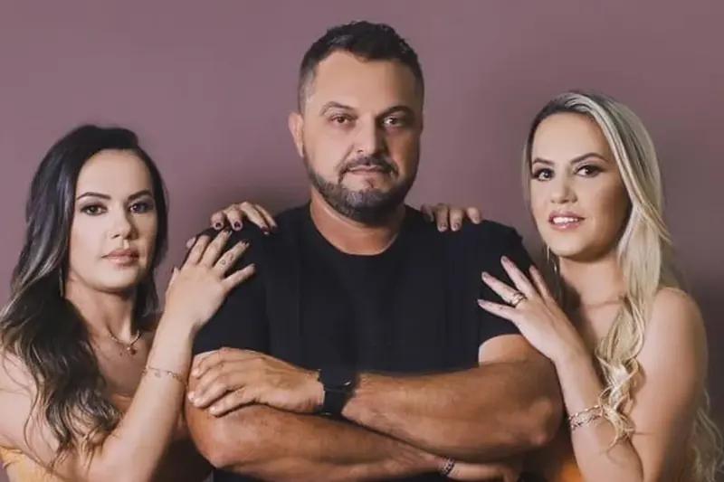 Trisal formado por rainha de rodeio, irmã gêmea e agricultor tem filhos e mantém relação há 6 anos
