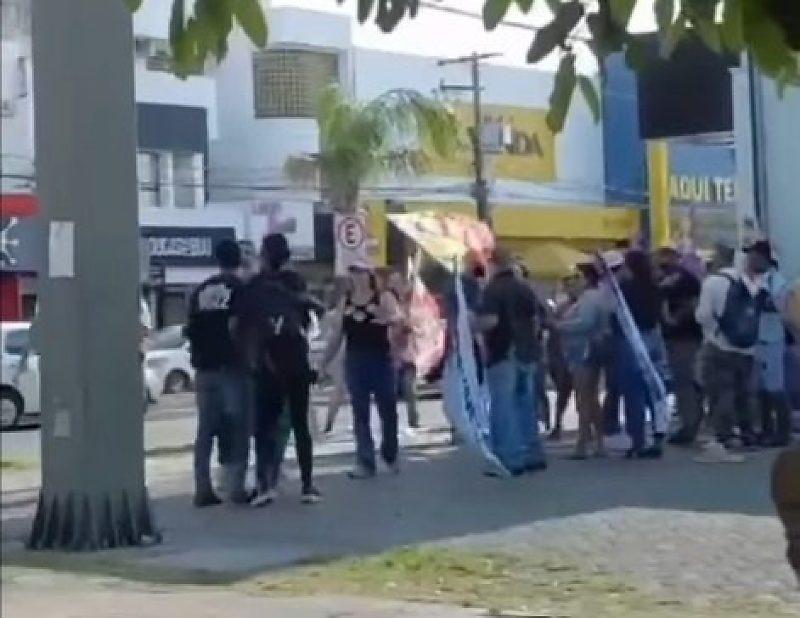 Cabos eleitorais da Professora Graciele e Bolsonaro da Shopee brigam em Sinop