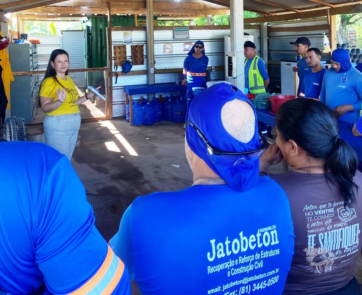 CAPS 1 de Rosário Oeste encerra ações do Setembro Amarelo com palestra na Jatobeton Engenharia