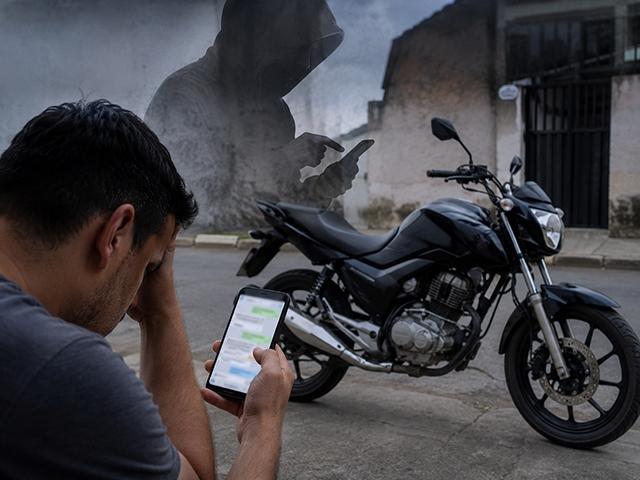 Comprador perde R$ 8 mil no golpe do falso intermediário durante negociação de moto