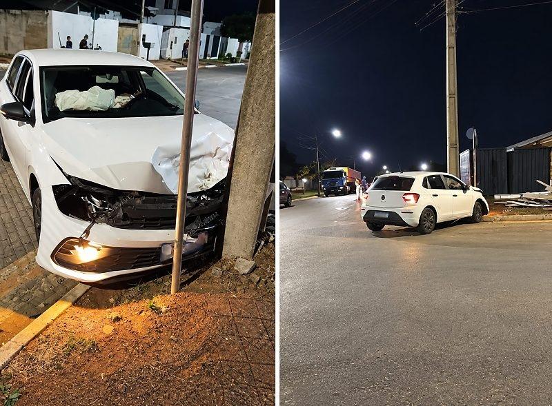 Duas pessoas são socorridas após acidente entre carros em Nova Mutum
