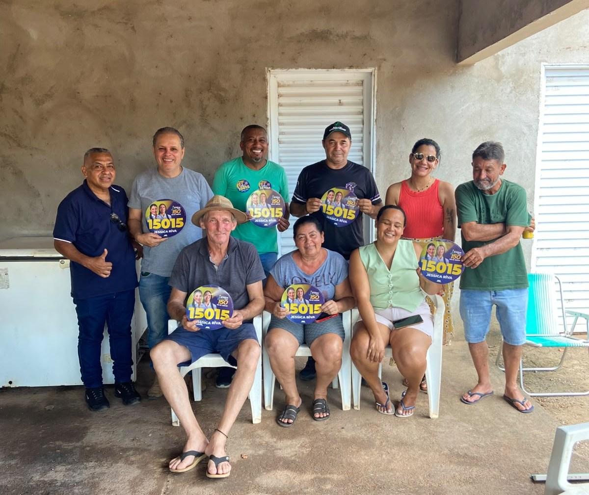 Equipe de Jéssica Riva e Janaína Riva visita Comunidade Marzagão, em Rosário Oeste