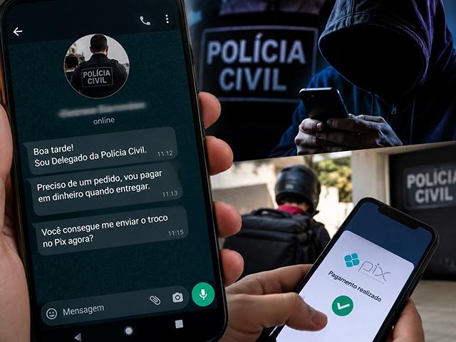 Golpista se passa por delegado, faz pedido em loja e ainda consegue Pix de R$ 129
