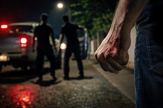 Homem agride mulher com socos, chutes e mordida e acaba apanhando de mais de 10 pessoas em MT