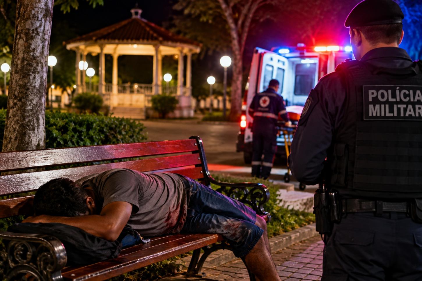 Homem é esfaqueado enquanto dormia na Praça da Independência em Arenápolis