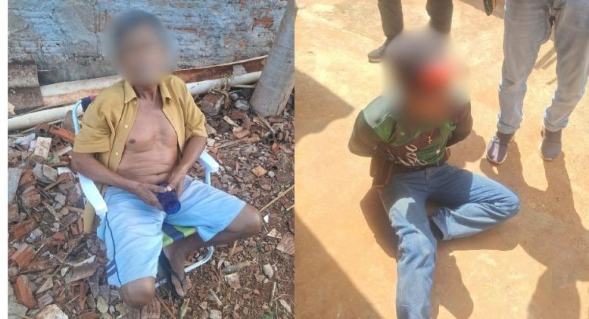 Pai e filho são presos acusados de matar homem com tiro na cabeça