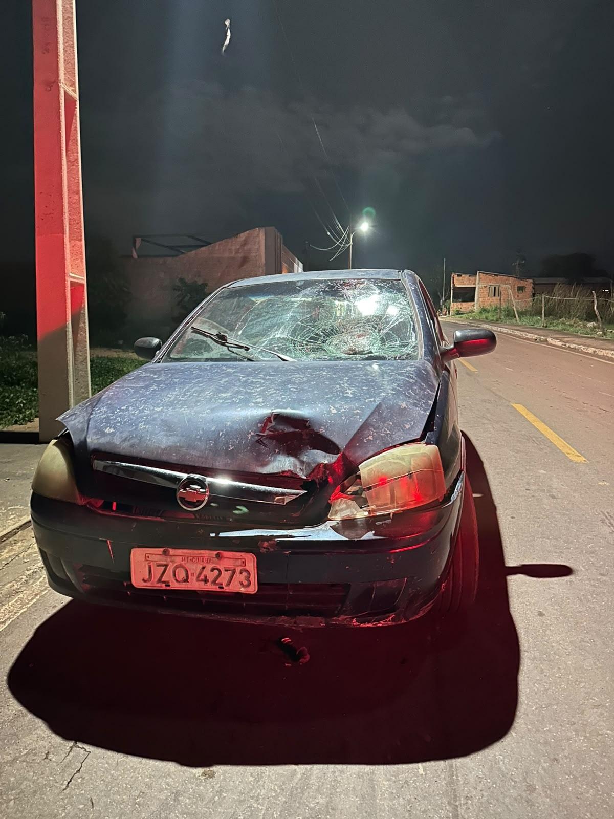 Veículo envolvido em acidente em Jangada
