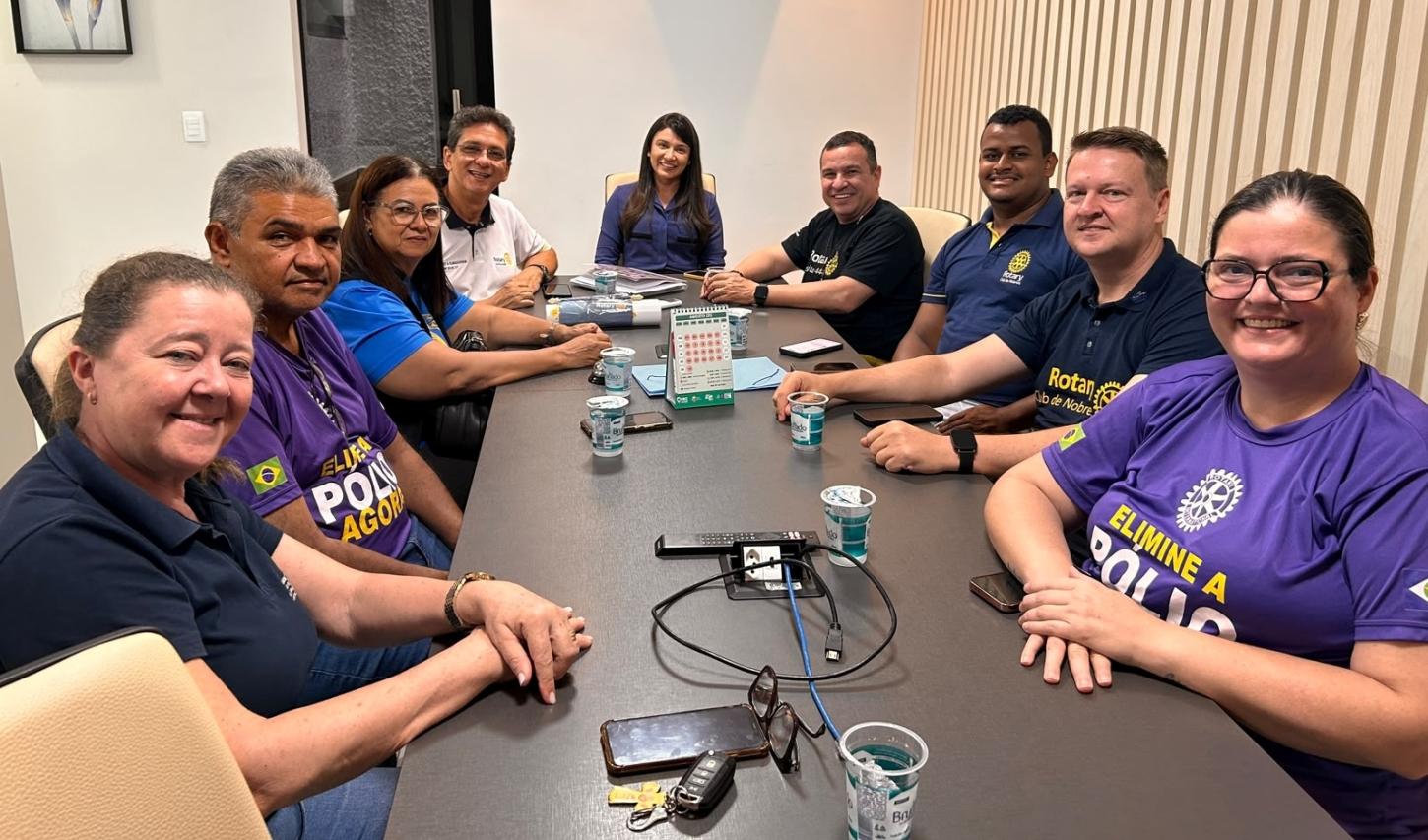 Prefeitura de Nobres recebe visita oficial do governador distrital do Rotary Club