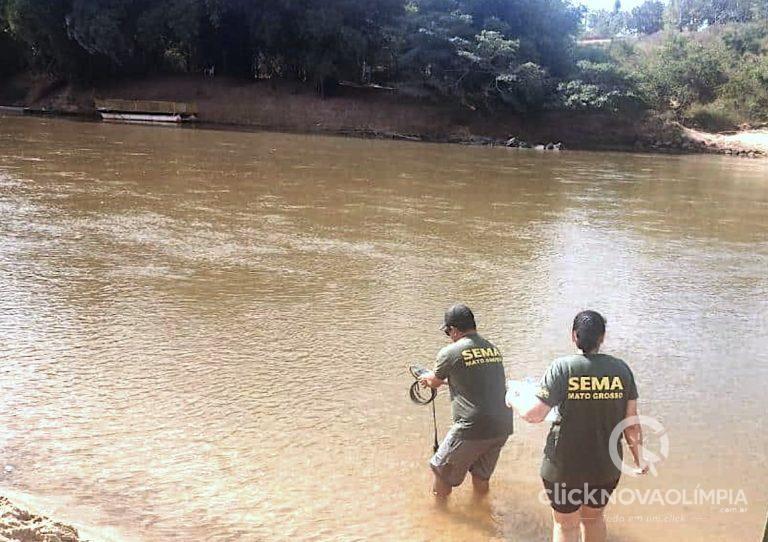 Rio de Diamantino está impróprio para banho
