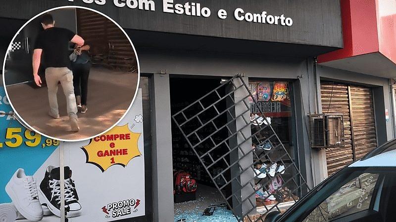 Suspeito de furtar tênis é preso desfilando com a prova do crime em MT