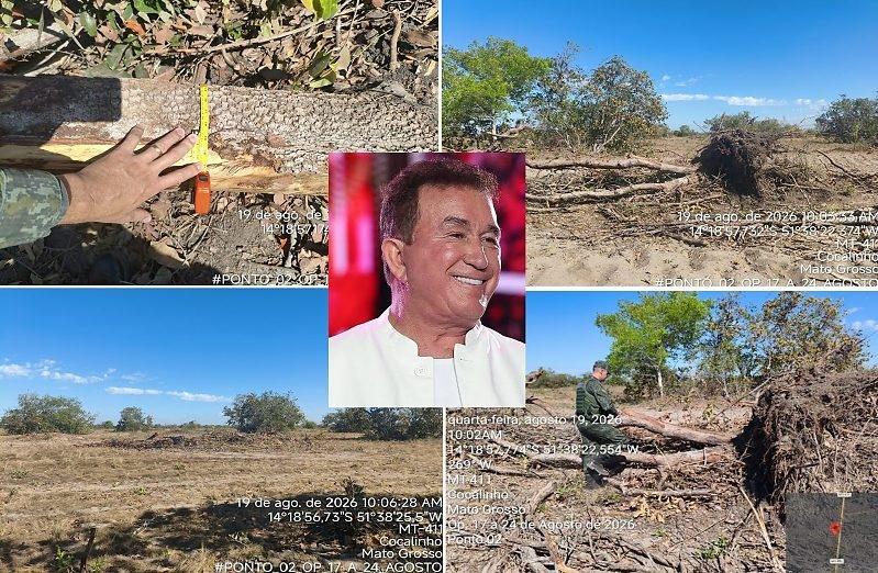 Amado Batista é multado em R$ 157 mil e tem área de fazenda embargada em MT
