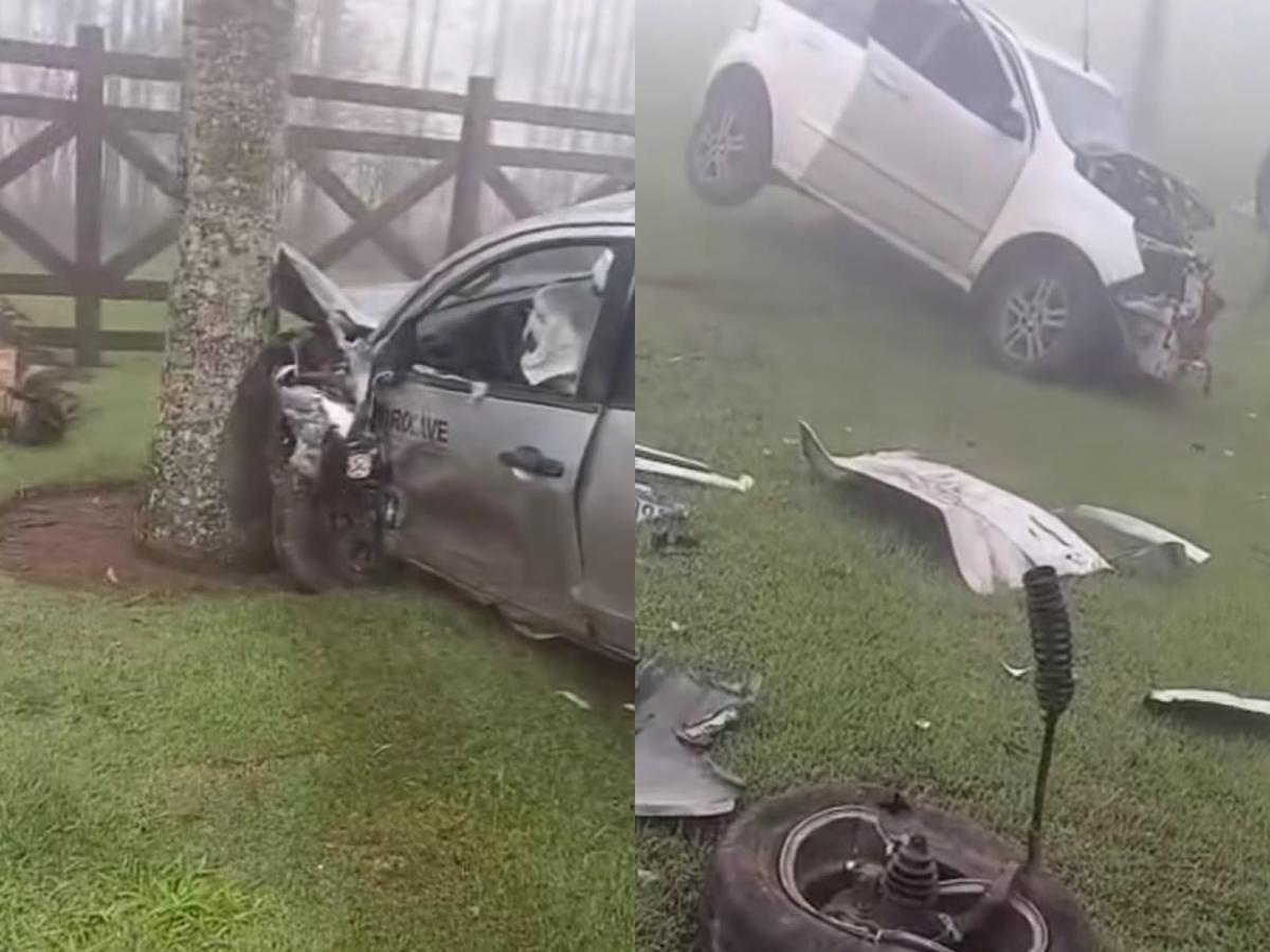 Colisão frontal entre dois carros mata motorista de 58 anos em Chapada
