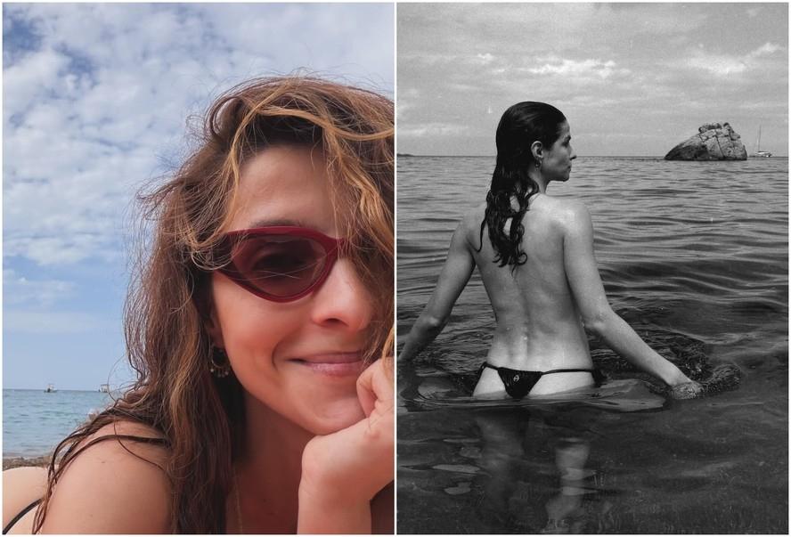 Ex-Malhação, Giselle Batista faz topless em praia de Ibiza; fotos