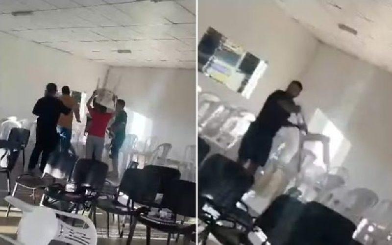 Fiéis são ameaçados e atacados com cadeiradas dentro de igreja evangélica após invasão de grupo