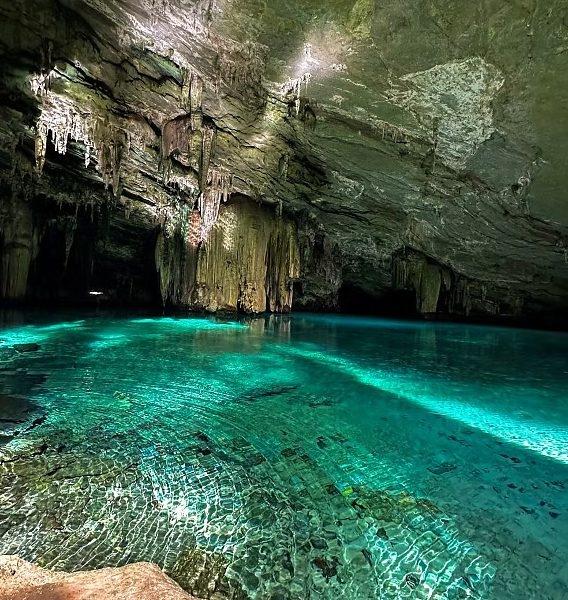 Gruta Lagoa Azul em Nobres terá trilhas, escadarias e mirantes; Estado abre licitação