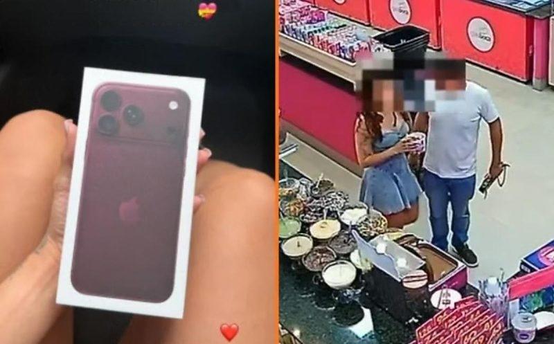 Homem usa cartão de crédito encontrado para comprar iPhone 18 à namorada e é preso em Sinop