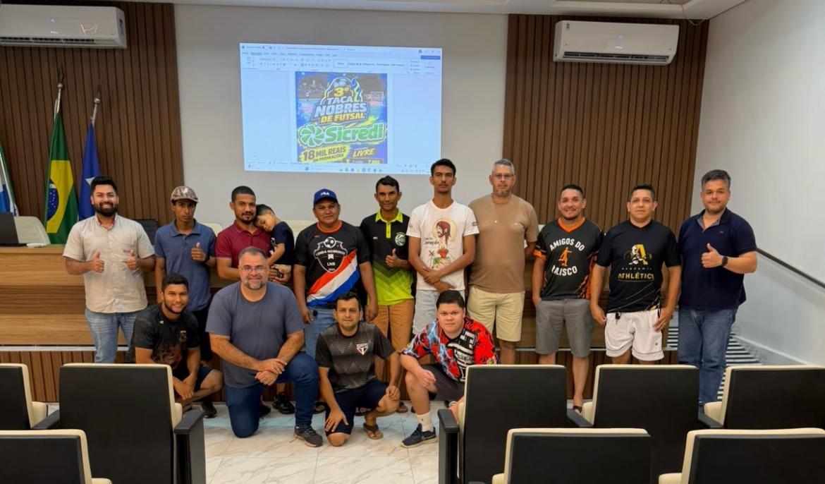 Nobres alinha detalhes da 3ª Taça de Futsal em congresso
