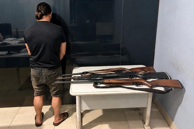 PM prende suspeito de ameaçar ex-mulher após troca de tiros em Santa Rita do Trivelato