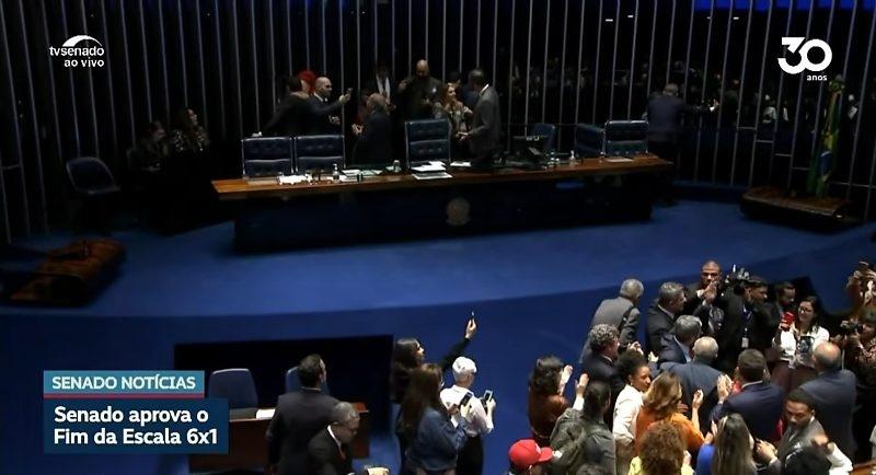 Senado aprova fim da escala 6x1 e garante dois dias de folga por semana