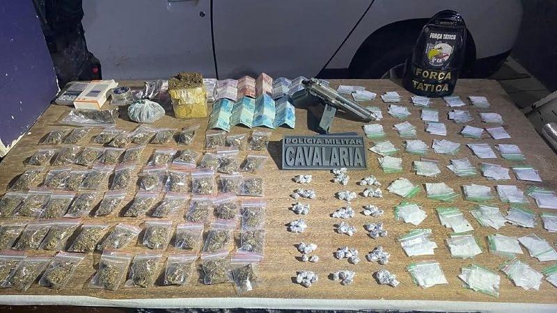 Suspeito tenta fugir da Cavalaria e acaba revelando esquema de tráfico de drogas em Juína