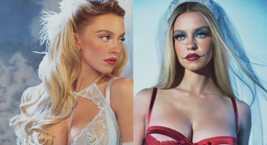 Sydney Sweeney recria filmes clássicos de Natal e abala web em novo ensaio provocante de lingerie