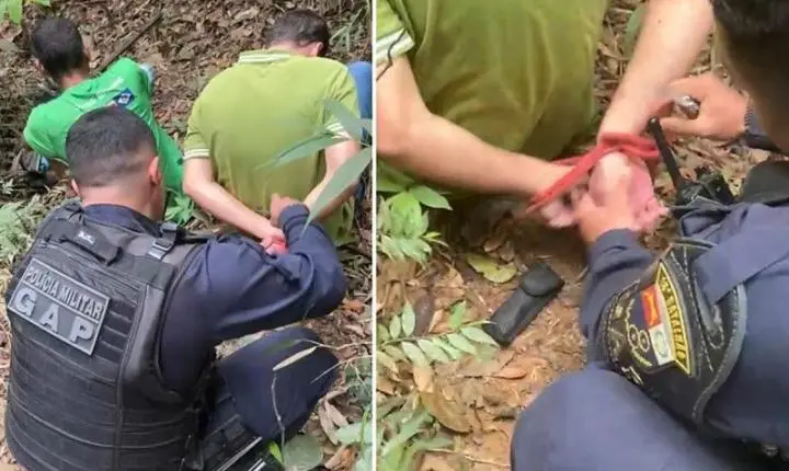 Ação da PM interrompe possível execução e resgata vítimas sequestradas em área de mata em Lucas do Rio Verde