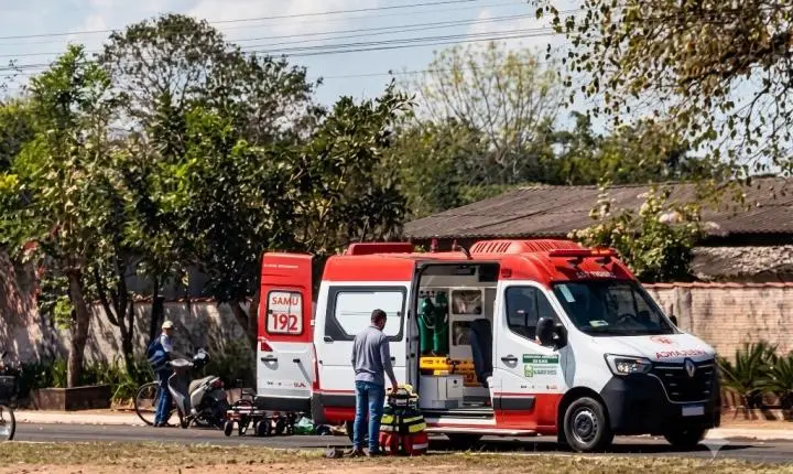 Acidente de moto em Rosário Oeste deixou homem de 55 anos gravemente ferido. 